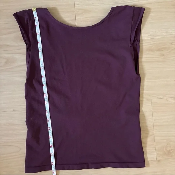 Free People Intimately Sleeveless Seamless Maroon Backless Top M/L Boho Stretch - Picture 9 of 9